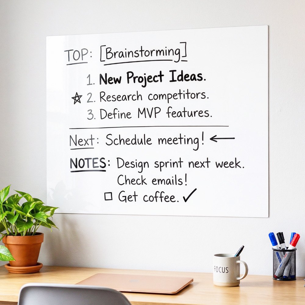 Magnetic Whiteboard Wall Sticker – photo 1