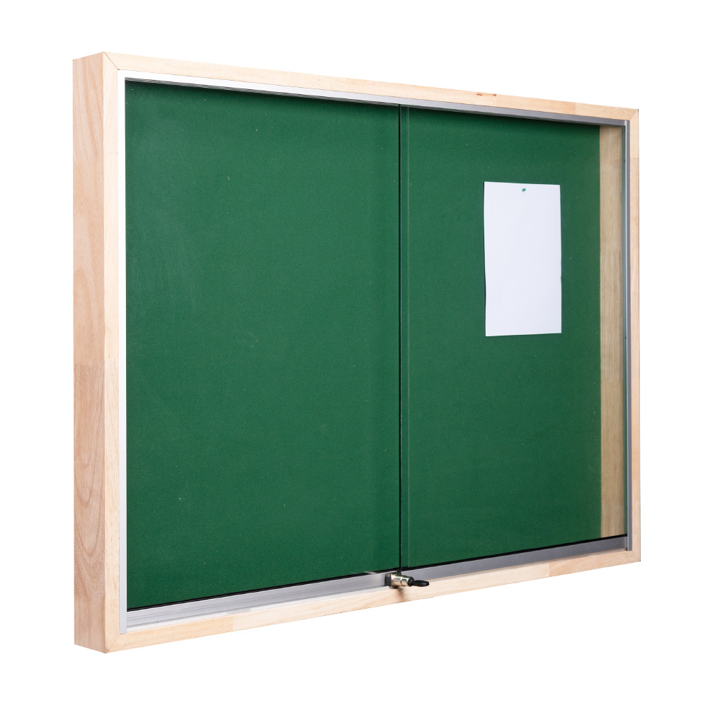 Classic Sliding Glass Notice Board – photo 1