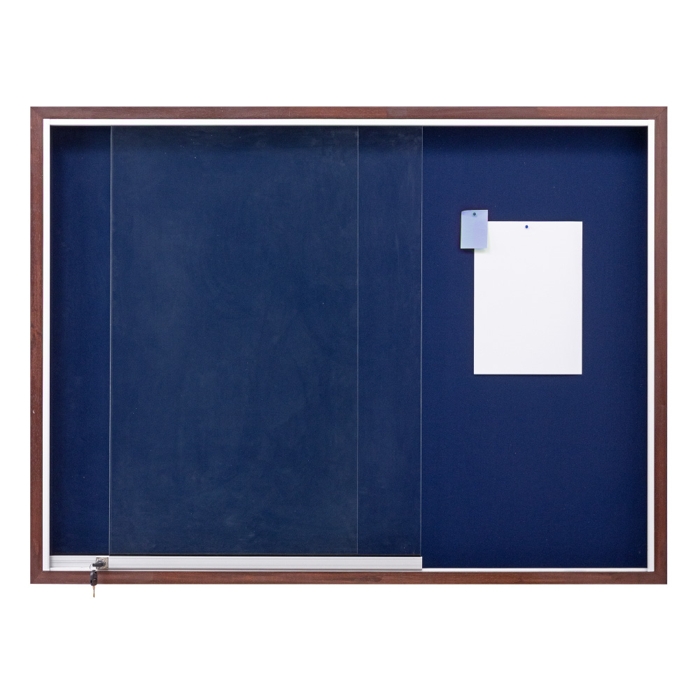 Classic Sliding Glass Notice Board – photo 2